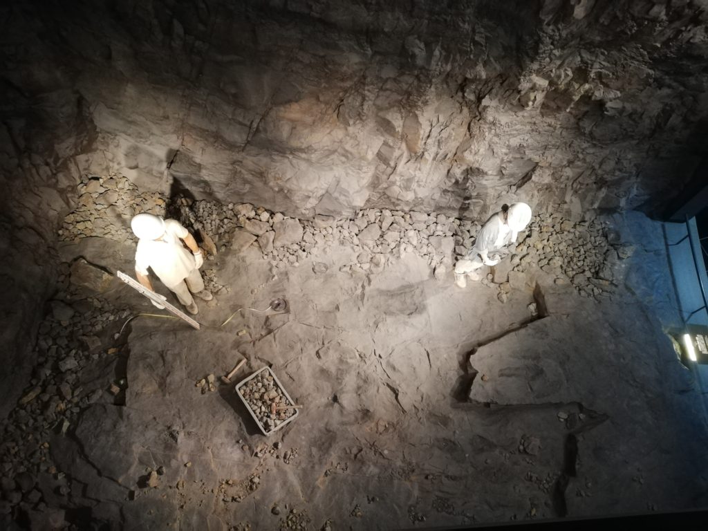 発掘現場再現風景