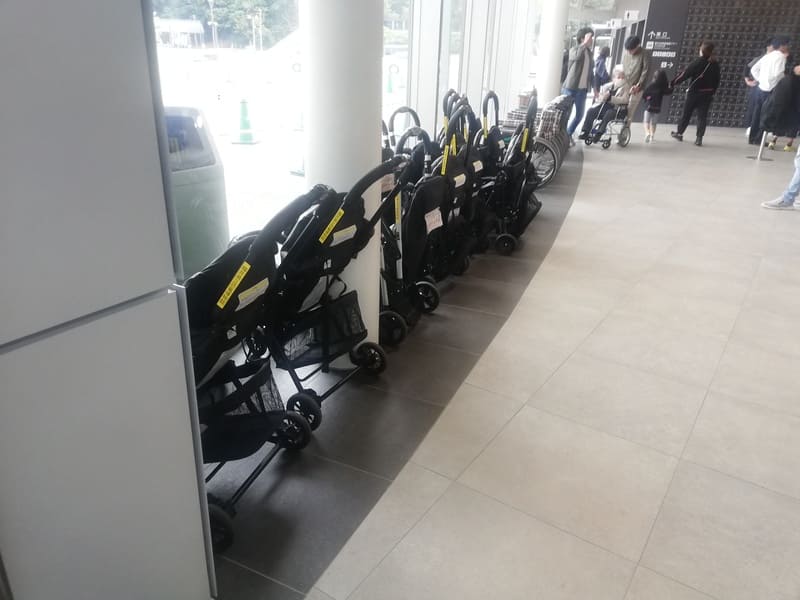 福井県立恐竜博物館　ベビーカー