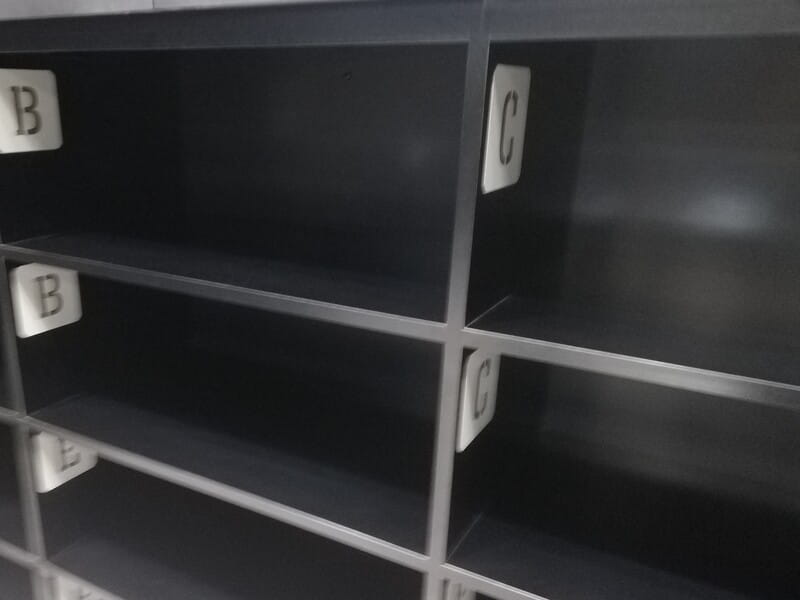 化石研究体験　荷物置き場