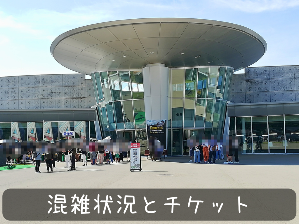 混雑状況　チケット