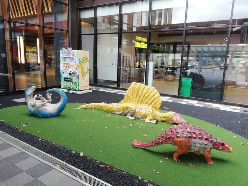 えちぜん鉄道福井駅前　恐竜プレイグラウンド