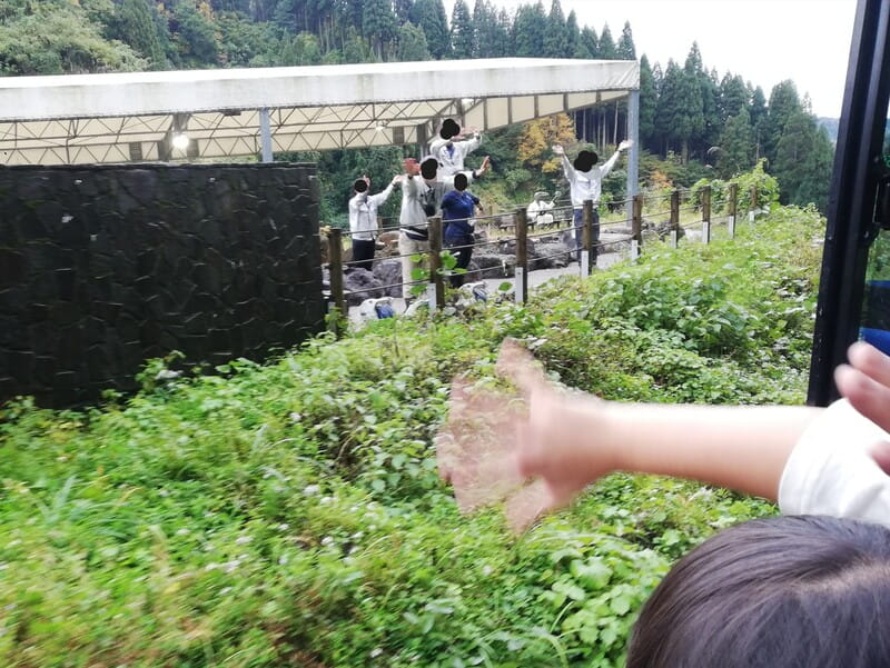 野外恐竜博物館 お見送り