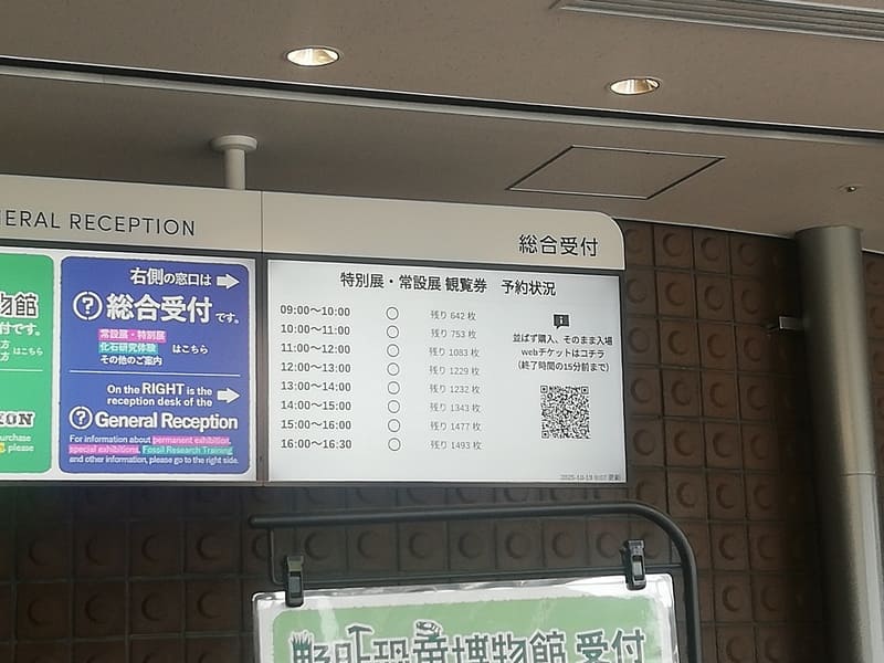 チケット予約状況 当日券枚数 日曜日