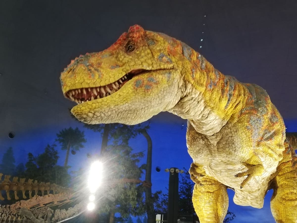福井県立恐竜博物館　ティラノサウルスロボット